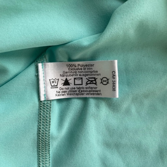 Arc’teryx Women’s Sz Small Long Sleeve Base Layer Shirt Teal Stain Outdoor - Picture 10 of 10